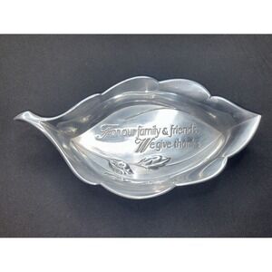 Reed & Barton Leaf Bread‎ Accent Dish The Arbor Collection AM319 Bowl Aluminum